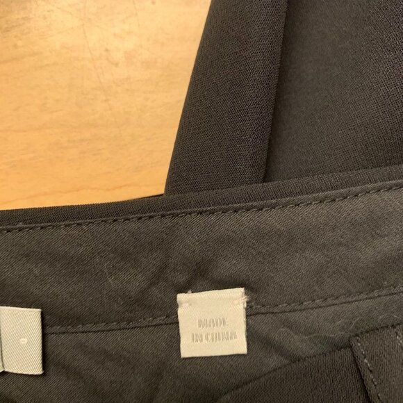 NWOT Vince Cuffed Crepe Suiting Trouser Size 0 Black - Picture 6 of 10